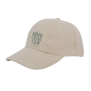 Heavy Brushed Turned 6-panel Cap - Unisex - Naturel