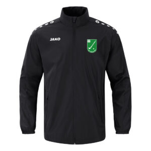 JAKO Regenjack + ritszakken - Unisex - Zwart